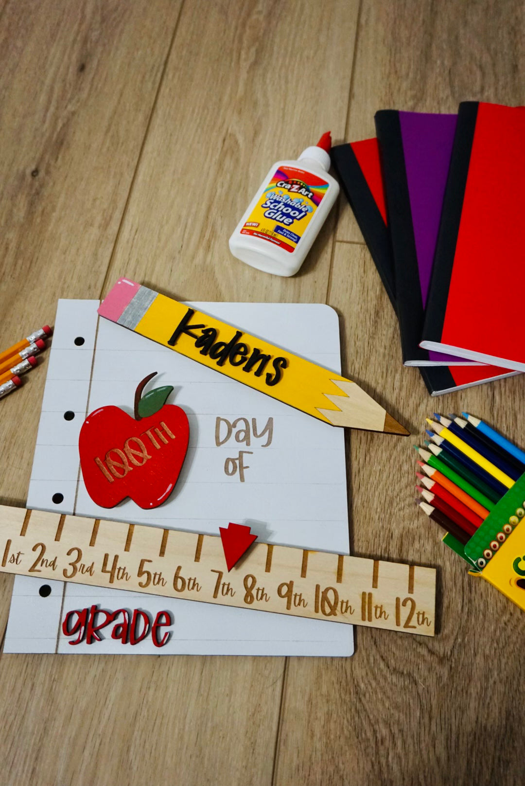 Personalized back to school board