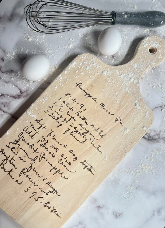 Recipe Cutting Board