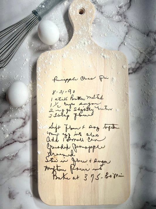 Recipe Cutting Board